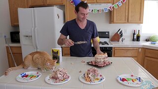 Food fetish video with a good looking dude in get under one's kitchen